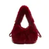 Bolso de felpa de nicho más vendido para otoño e invierno para mujer, nuevo y moderno bolso cruzado versátil, bolso de hombro y bolso de mano