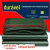 Lona de PE Espessada Verde Escuro Lona Impermeável e Protetora Solar Resistente ao Desgaste Fabricante Atacado Lona de Cobertura de Quintal