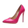 Zapatos de Salón de Tacón Alto Stiletto 2021 Charol Puntiagudos Zapatos Individuales Zapatos de Mujer Talla Grande 40-45 Exportación Transfronteriza