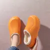 Ropa de Exterior para Otoño e Invierno Zapatillas de Algodón Impermeables Antideslizantes EVA para Hombre 2026 Nuevo Estilo Zapatos de Algodón Gruesos y Cálidos para el Hogar para Mujer