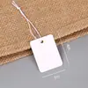 Etiqueta de Precio con Cordón Elástico en Blanco Material de Etiqueta Tarjeta Colgante Joyería Cordón para Joyería Etiqueta de Precio para Joyería