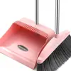 Miaojia Di Juego de Escoba y Recogedor Nuevo Material Engrosado y Ampliado para Baño, Escoba de Barrido con Cerdas Suaves Mágicas
