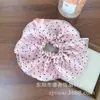 Scrunchie Dupla Camada Suave Estilo Francês Versátil Elástico de Cabelo de Cetim de Alta Qualidade Acessório Doce para Rabo de Cavalo com Bolinhas