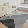 Tapete Simples de Veludo Cristal para Mesa de Centro para Uso Doméstico, Carpete Moderno para Sala de Estar, Sensação de Luxo Leve de Alta Qualidade, Tapete de Quarto ao Lado da Cama com Design Linear