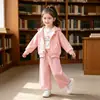 Conjunto de Primavera y Otoño para Niña 2026 Nueva Moda para Bebé Conjunto de Otoño con Capucha de Dibujos Animados Mangas Largas Conjunto de Tres Piezas