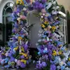 Serie Estilo Jardín de Monet Guía de Carretera del Salón de Bodas Paisaje Tienda de Flores Artificiales Decoración de Escaparate Estilo Pintura al Óleo Gama Alta