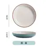 Juego de cuenco y plato de cerámica estilo Ins, simple y moderno, diseño creativo, vajilla popular estilo japonés, disponible para dropshipping