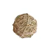 Brinquedos de Mastigar Bola de Grama Feitos à Mão para Coelhos, Chinchilas e Hamsters; Bolas de Rattan e Bolas Tecidas de Grama; Suprimentos para Mastigar de Pequenos Animais; Atacado em estoque