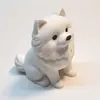 Decoração de Estatueta de Cachorro Pomerânia Fofo Mais Vendido Transfronteiriço da Amazon para Decoração de Casa e Escritório