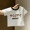 2026 Tops Cortos Estilosos de Dibujos Animados para Bebés Niños y Niñas, Nuevas Camisetas de Verano Transpirables, Camisetas Interiores de Algodón Puro, Modernos
