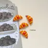 Liga de Metal Pintada à Mão com Óleo Gotejado Brinquedo Alimentício Batatas Fritas Coxas de Frango Frito Torradas Mini Hambúrgueres Pingentes DIY Colar Corrente de Celular