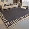 Alfombra de estilo nórdico moderna y sencilla para sala de estar, sofá, mesa de centro, habitación del hogar, alfombra adaptable para dormitorio completo y mesita de noche