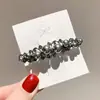 Pinza para el Cabello de Perlas de Alta Gama Estilo Coreano para Mujer, Pinza de Resorte, Pinza para Flequillo Estilo Francés, Accesorio Versátil y Elegante para el Cabello
