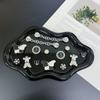 Accesorios para zapatos con agujeros, flor para zapatos, hebilla de zapato desmontable, cadena, mariposa en blanco y negro, flor para zapatos, traje de oso, accesorios, decoración DIY