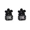 Pendientes de Moda Distintivos de Flor Estilo Hong Kong 2024 Pasador de Plata 925 Pendientes para Mujer Pendientes de Lujo Ligero con Sentido de Diseño de Nicho