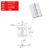 Bisagra Plana Tipo Hfv14-25/30/40/50/50A/65/75 con Agujero Redondo Bisagra de Disco de Acero Inoxidable 304