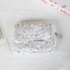 Bolsa de Monedas Acolchada de Algodón Dulce Estilo Coreano, Cartera Linda y Fresca con Tapa abatible y Botón a presión, Portatarjetas, Bolsa para Auriculares