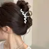 Grampo de Tubarão de Alta Qualidade Coreano Presilha de Cabelo Parte de Trás da Cabeça Penteado Cor Sólida Grampo de Cabelo Fofo Fecho Menina Acessórios de Cabelo de Verão Mulheres