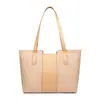 Bolsa de ombro transfronteiriça, grande capacidade, cor sólida retrô, de alta qualidade, bolsa tote minimalista, moderna e versátil, bolsa para o dia a dia para mulheres