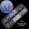 Accesorios para Uñas Pequeños Diamantes de Imitación Acrílicos Irregulares de Dorso Plano Cuentas Metálicas Lentejuelas Perlas de Nácar Diamantes de Imitación de Pan de Oro