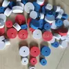 Suministro de dados EVA rojos de 80 mm en forma cuadrada con patrón de letras y números en chino e inglés, dados de enseñanza