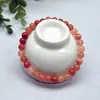 Pulsera de Joyería de Seda Dorada de Xinjiang al por mayor Pulsera de Piedra Aventurina Roja Dulce con Cuentas Redondas para Mujeres Suministro para Transmisiones en Vivo Dropshipping