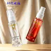 Botella atomizadora transparente de vidrio de 30 ml para tónico con tapa completa, bomba de presión, líquido de esencia de perfume, botella dispensadora cosmética