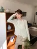 No hay devoluciones ni cambios Top de punto liso de cuello halter de dos piezas falsas para mujer, nuevo estilo coreano, top adelgazante con un estilo elegante Ye053