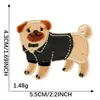 Dachshund Lindo Estilo Coreano Autoadhesivo Bordado en Tela Decoración DIY Funda de Teléfono Bordado Accesorios de Ropa Parche de Tela