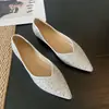 Zapatos Planos de Punta Aguda con Pedrería para Mujer, Otoño 2026, de Moda, Versátiles, Zapatos de Boda, Zapatos de Fiesta N1288-13