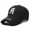 Gorra de Béisbol para Mujer con Circunferencia de Cabeza Grande, Letra R Bordada, Gorra con Visera para Todas las Estaciones para Hombres y Mujeres, Gorra de Béisbol Profunda con Visera Dura Xiaohongshu