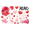 Gnomo del Día de San Valentín Flor de Rosa Taza de Regalo Pegatinas Decorativas Estáticas para Puertas y Ventanas de Vidrio