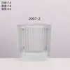 Estilo Escandinavo Copo Transparente para Vela Vazio Suporte de Vela de Vidro Espessado Recipiente para Vela com Listras Verticais Decoração para Casa Quarto