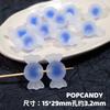 Goma esmerilada caramelo corazón de caramelo cuentas joyería DIY accesorios de joyería lindos cuentas sueltas cadena de teléfono móvil colgante de coche cuentas sueltas