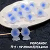 Cuentas de Goma Escarchada, Azúcar, Corazón de Caramelo en Cuentas, Joyería DIY, Accesorios de Joyería Lindos, Cuentas Sueltas, Cadena para Teléfono Móvil, Colgante para Coche, Cuentas Sueltas