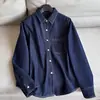 2026 Nueva Camisa de Mezclilla Camisa de Manga Larga Chaqueta de Mezclilla con Terciopelo Capa Base Ropa Exterior para Mujer Venta al por Mayor H07AT5515