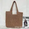 Bolso de Paja Simple y Versátil, Bolso de Mano Tejido a Mano de Gran Capacidad, Bolso de Hombro y Mano, Bolso de Playa para Vacaciones en la Costa, Bolso de Mujer