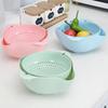 Cozinha Dupla camada Cesta de drenagem Bacia de drenagem Cozinha criativa Horta Lavagem Bacia Prática Lavagem Cesta de frutas Cesta de drenagem Frutas