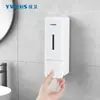 Dispensador de Jabón Líquido para Manos de Espuma Dispensador de Jabón para Montar en Pared Caja para Desinfectante de Manos sin Taladro Botella de Detergente para Cocina Limpieza