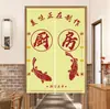 Cortinas de Puerta Personalizadas con Logo, Cortinas Divisorias de Cocina, Media Cortina para Baño y Comercios, Cortinas Colgantes sin Taladro