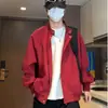 Jaqueta piloto Harrington estilo americano, corte justo, coleção de primavera, gola alta masculina, à prova de vento e à prova d'água, peça externa casual para homens e mulheres