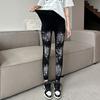 Leggings Crop para Mujer con Estampado de Pedrería para Usar como Ropa Exterior, Novedad Primavera 2026, Leggings Skinny Versátiles de Corte Ajustado