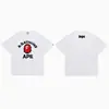 Hit da Internet de Verão 24: Camiseta bAPe Cabeça de Macaco Macaquinho, Camuflagem, Camiseta Unisex Manga Curta Gola Redonda