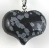 Colgante Corazón de Cristal Natural Corazón de Melocotón Moda Europea y Americana Collar Accesorios para Collares Exportación de Joyería para Ebay Amazon