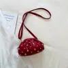 Bolsa Clutch Transversal Trendy de Um Ombro Plissada Nova Coleção Outono 2026 Versátil Ins Design de Nicho Bolsa Plissada Bolsa Feminina