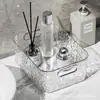 Caja de Almacenamiento de Escritorio Baño Baño Cocina Cosméticos Lápiz Labial Varios Organización Patrón Glaciar Cesta de Almacenamiento Almacenamiento