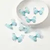 Acessórios de Borboleta Simulada de Camada Dupla DIY Feito à Mão Estéreo Borboleta Pequena Decorações para Roupas Tecido Acessórios de Borboleta Simulada