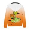 2023 Transfronterizo Nuevo Monstruo Verde de Piel Halloween Estampado Grinqi Ropa de Invierno Gruesa para Hombre con Capucha y Cremallera Ropa de Algodón Terciopelo