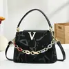 Bolsa Retrô Versátil Nova 2025 Bolsa Transversal Nicho Corrente Moda Alto Valor Elegante Bolsa Feminina