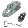 Conector de capa de reboque tampa da cabeça da bola de reboque tampa de cobertura acessórios de modificação de RV iate pino anti-perda